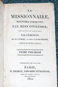 Le missionnaire, Histoire indienne (3 volumes reliés en 1)