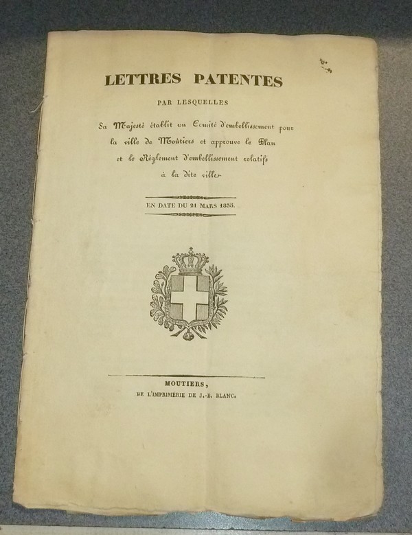 Lettres Patentes par lesquelles sa Majesté établit un comité d'embellissement pour la Ville de...