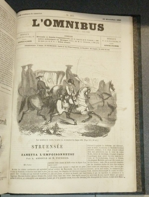 L'Omnibus. Journal littéraire illustré. Deuxième semestre 1858