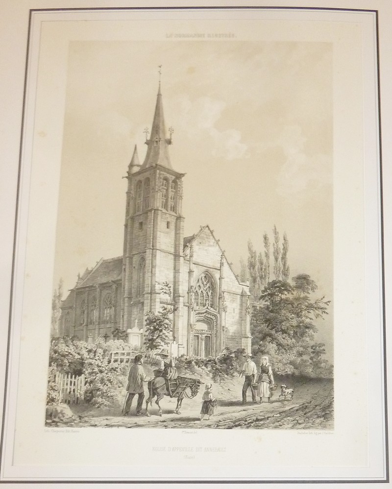 Église d'Appeville dit Annebault (Eure) (Lithographie)
