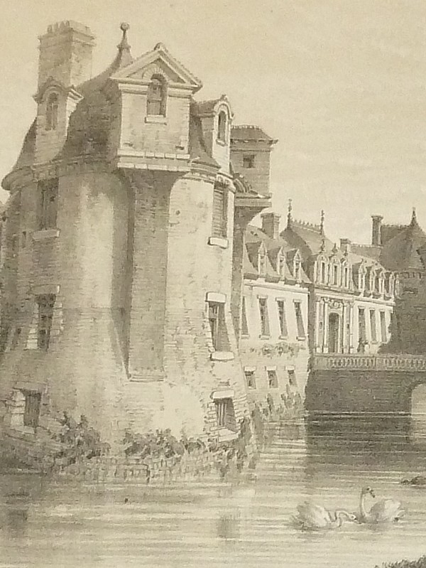 Château de Dampierre (Calvados) (Lithographie)