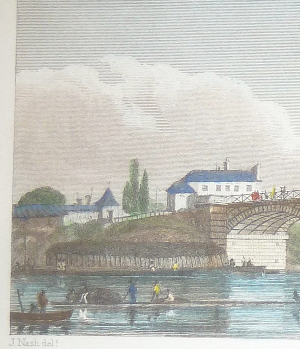 Pont d'Austerlitz (Gravure aquarellée)