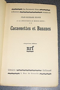 Cacaouettes et bananes
