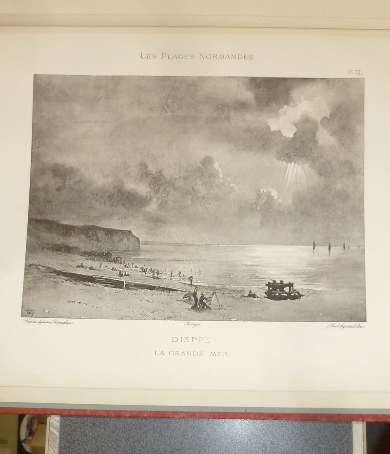 Les plages normandes illustrées - Dieppe (12 planches), illustrées par Toly, poésies de M. Adrien Dézamy