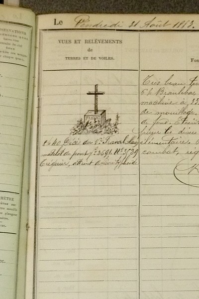 (Manuscrit) Journal de bord du Commandant en second du Cuirassé « Le Trident » commandé par le Capitaine de vaisseau Behic, du Jeudi 30 août 1883 au samedi 14 juin 1884