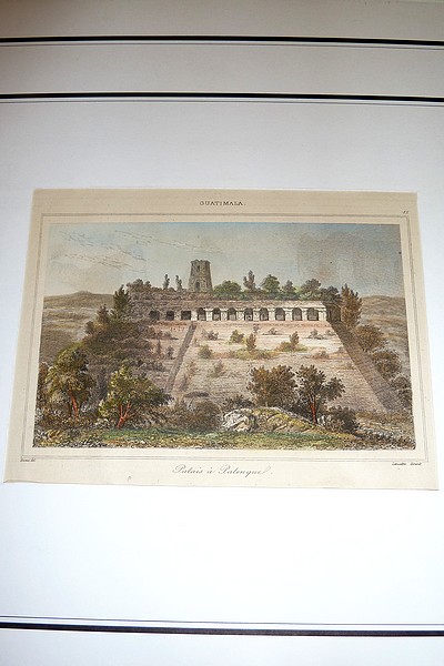 Lot de 5 gravures en couleurs sur le Guatémala et le Méxique vers 1850