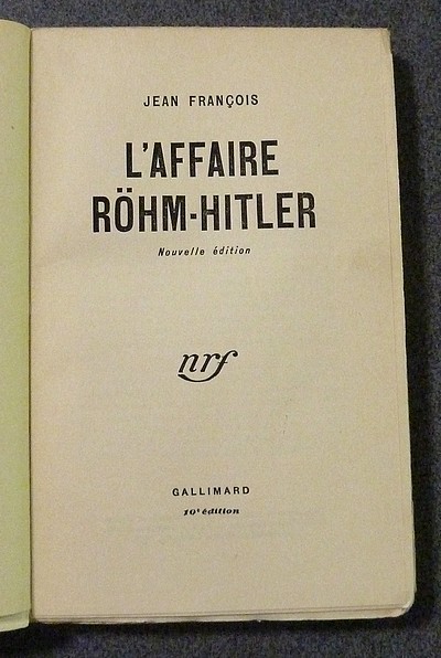 L'affaire Rohm-Hitler