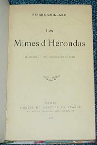 Les Mimes d'Hérondas