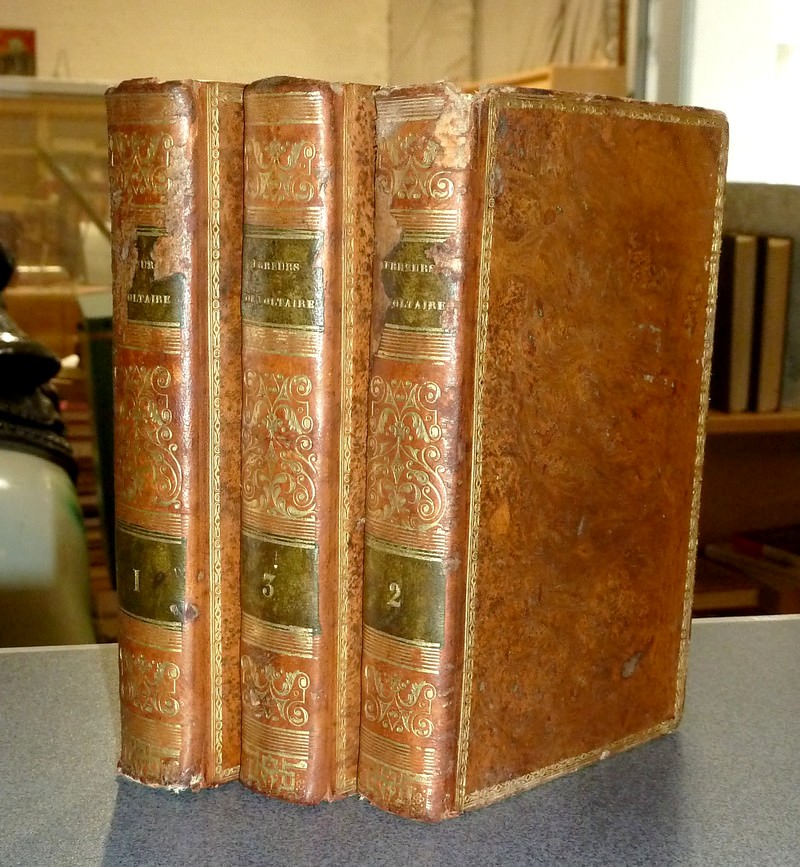 Erreurs de Voltaire (3 volumes). Erreurs historiques - Erreurs dogmatiques - Esprit de Voltaire...