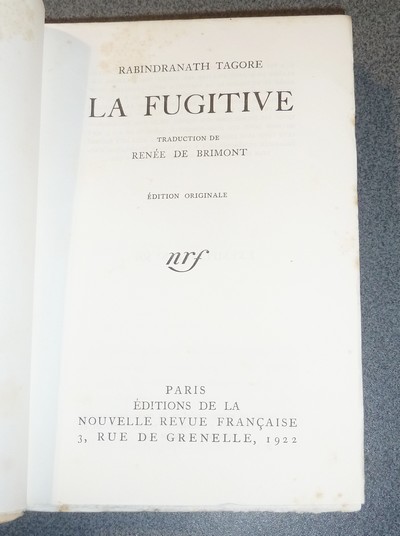 La fugitive (édition originale française)