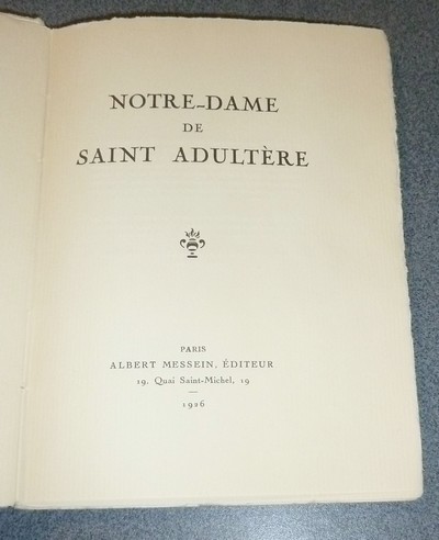 Notre-Dame de Saint Adultère