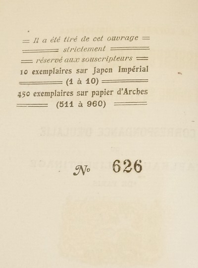 Correspondance d'Eulalie ou Tableau du libertinage de Paris avec la vie de plusieurs filles célèbres de ce siècle (Londres, 1785) (2 volumes)