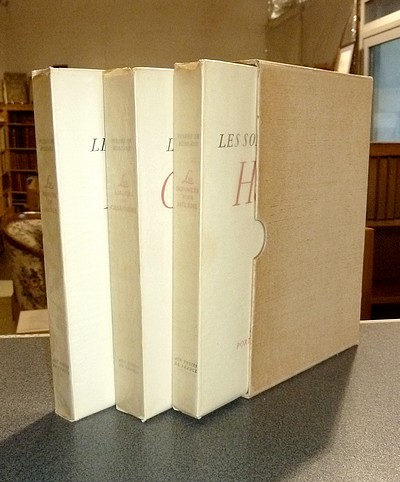 Les amours de Cassandre - Les amours de Marie - Les sonnets pour Hélène (3 volumes) par Pierre de...