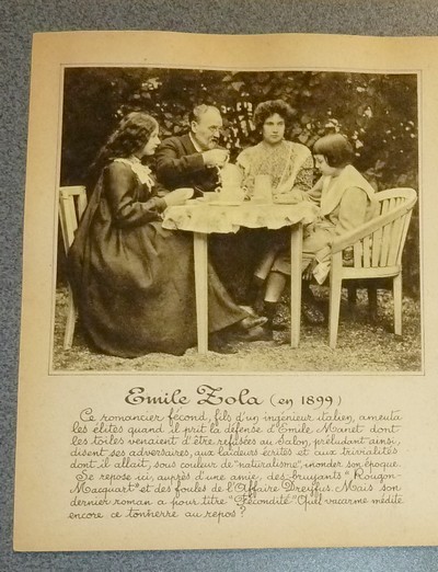 5 photographies animées anciennes avec commentaires représentant : Émile Zola en 1899 - Déoulède...