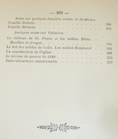 Société d'Histoire et d'Archéologie de Maurienne - Première Série, 6e volume, Premier et second Buletin, 1886-1892