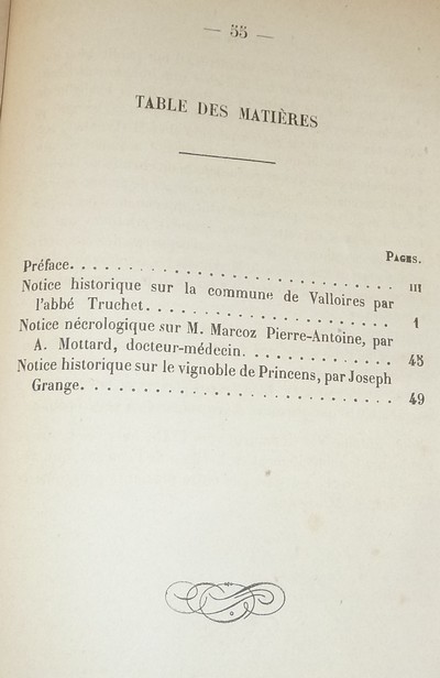 Société d'Histoire et d'Archéologie de Maurienne - Première Série, 1er volume, Premier Bulletin 1878, deuxième édition (1859)