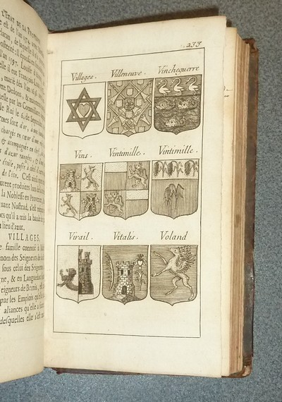 L'État de la Provence, contenant ce qu'il y a de plus remarquable dans la Police, dans la Justice, dans l'Église & dans la Noblesse de cette Province, avec les Armes de chaque famille (3 volumes, 1693)