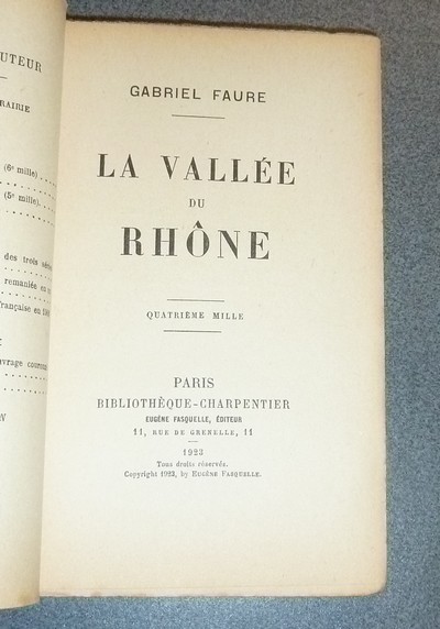 La vallée du Rhône