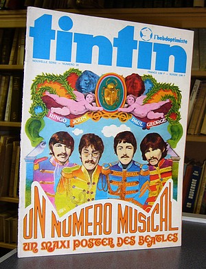Tintin L'hebdoptimiste - 28 - Ringo, John, Paul, George. Un numéro musical. un maxi poster des Beatles