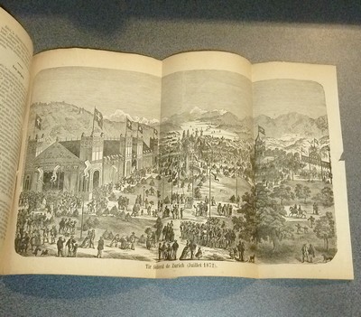 Le Véritable Messager Boiteux de Berne et Vevey, pour l'An de grâce 1873. Almanach historique. 166e année