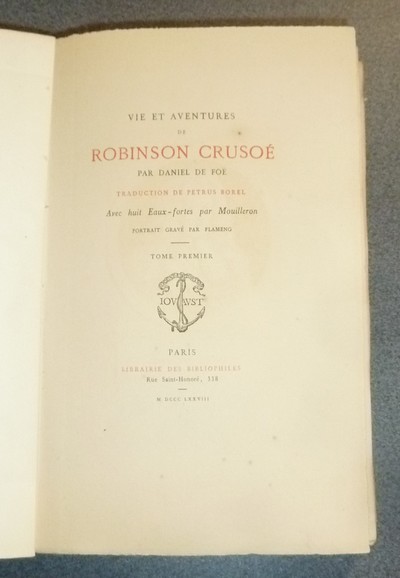 Vie et aventures de Robinson Crusoé (4 volumes)