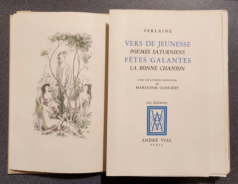 Oeuvres poétiques complètes (6 volumes) Vers de jeunesse - Poèmes saturniens - Fêtes galates - la bonne chanson - Romance sans paroles - sagesse -...