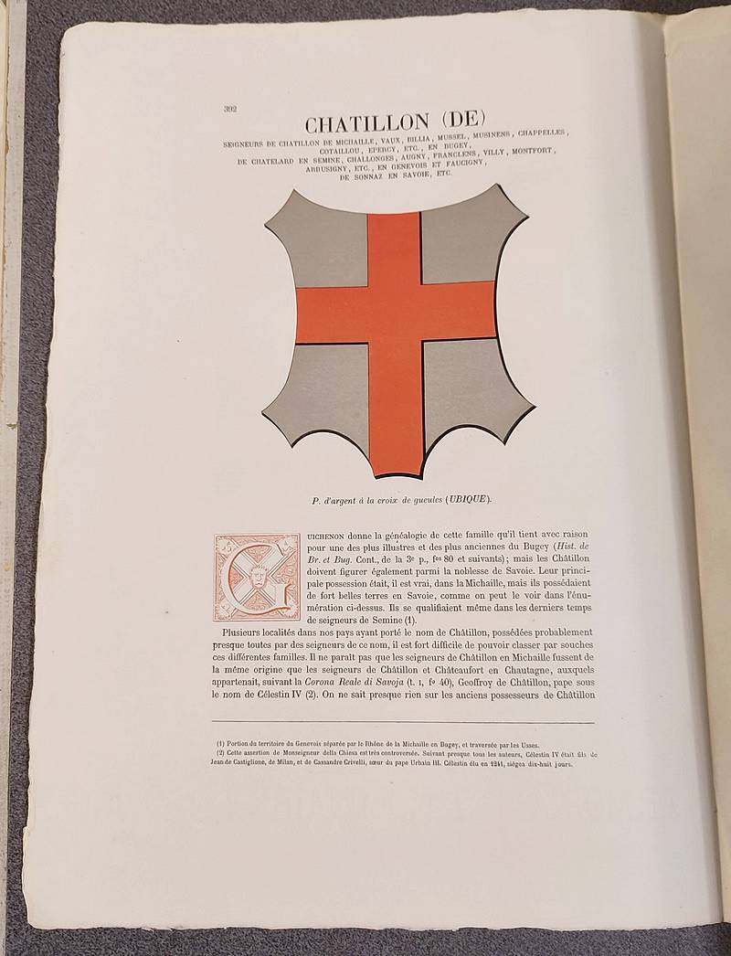 Armorial et Nobiliaire de l'Ancien Duché de Savoie (Tome I - livraison 24)