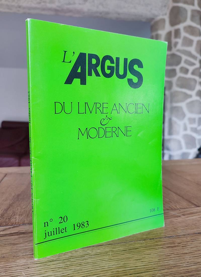 L'Argus du Livre ancien & moderne. N° 20 juillet 1983