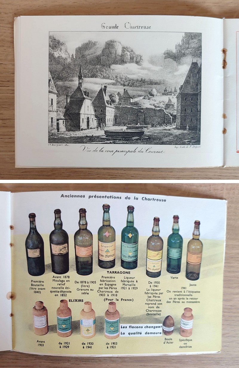 Plaquette à tirage limité reproduisant les vieilles estampes les plus originales parues sur la Grande Chartreuse