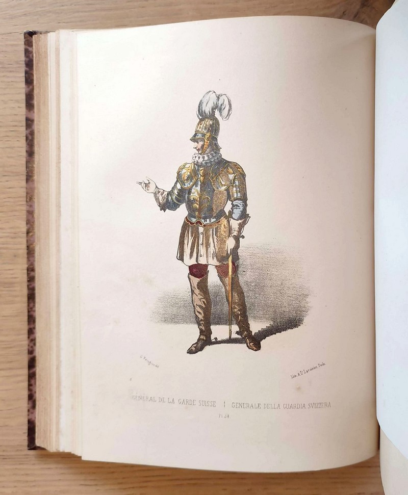 Album ou collection complète et historique des costumes de la Cour de Rome, des ordres...