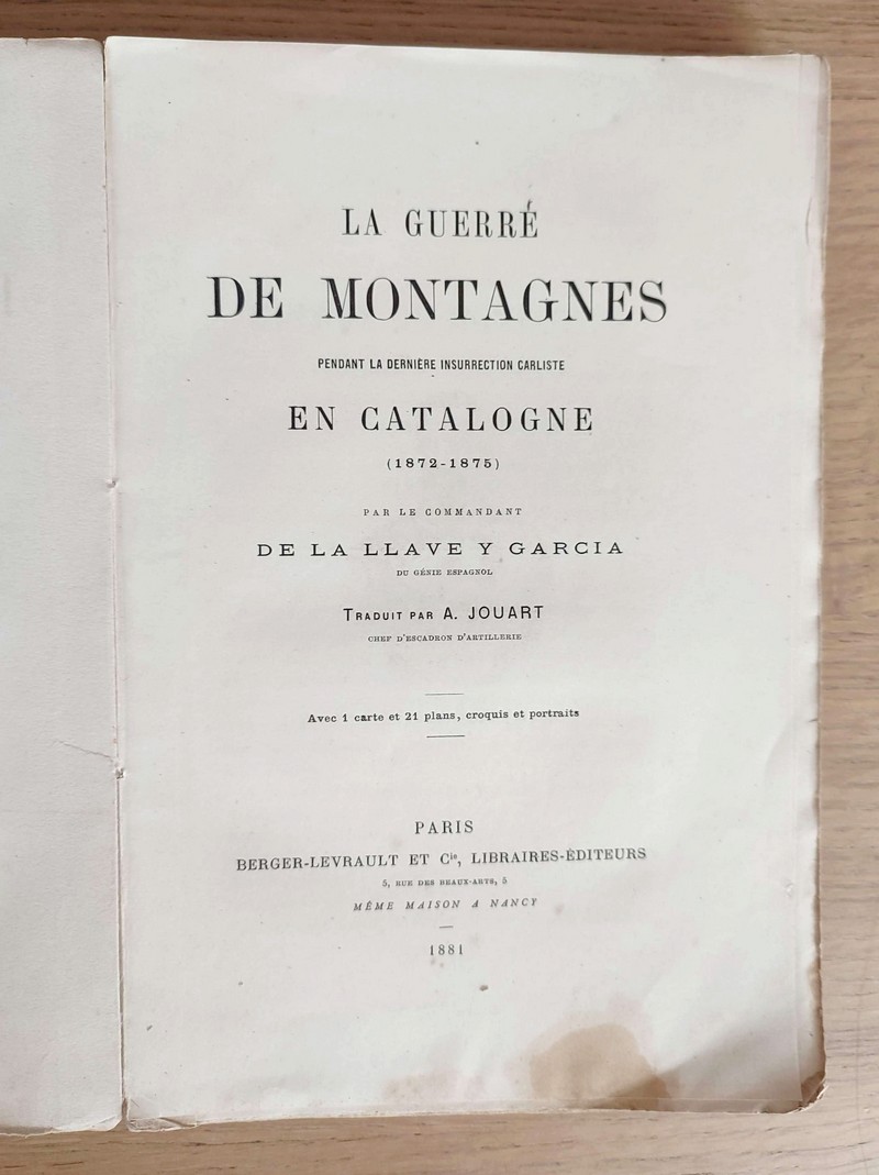 La guerre de Montagnes pendant la dernière insurrection carliste en Catalogne (1872 - 1875)