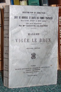 Choix de mémoires et écrits de Madame Vigée Le Brun