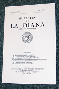 Bulletin de la Diana Tome LX n° 3 - 2001