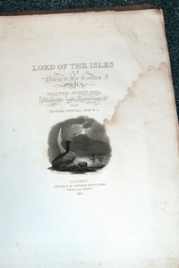 Westall's illustrations of the « Lord of the isles »