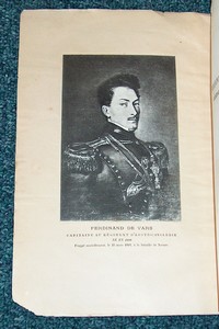 Ferdinand de Regard de Vars. Capitaine au régiment d'Aoste - Cavalerie. 1808-1849