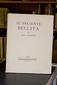 Je présente Bellita - Giraudoux, Jean