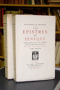 livre ancien - Les épistres de Sénèque (2 volumes) - Sénèque