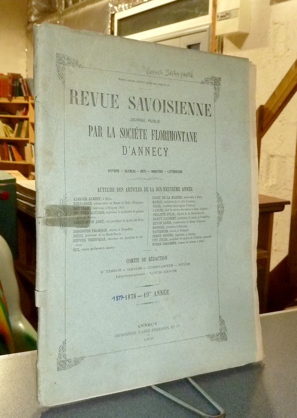 livre ancien - Revue Savoisienne, 1878, 19ème année - Revue Savoisienne