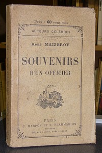 livre ancien - Souvenirs d'un officier - Maizeroy René