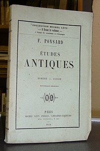 livre ancien - Études antiques. Homère - Ulysse - Ponsard F.