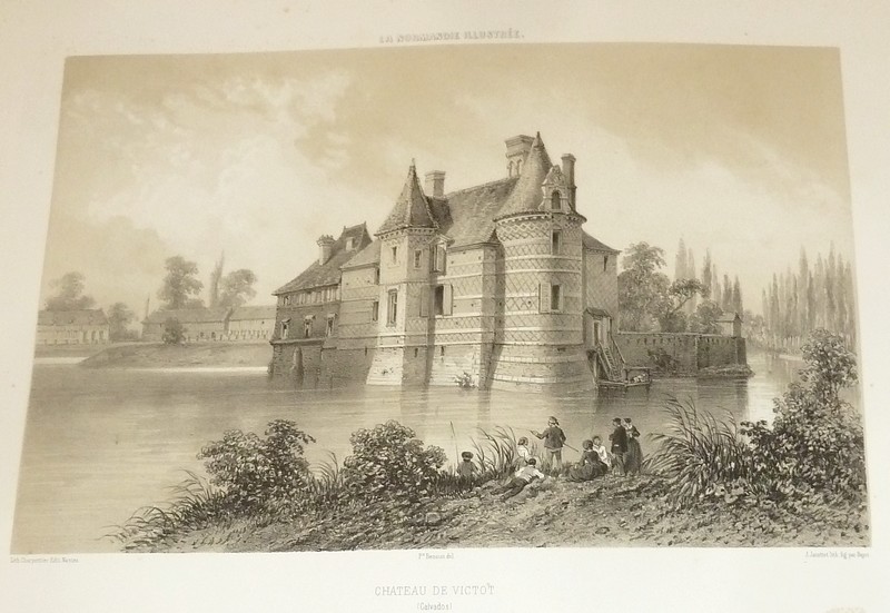 Château de Victot (Calvados) (Lithographie)