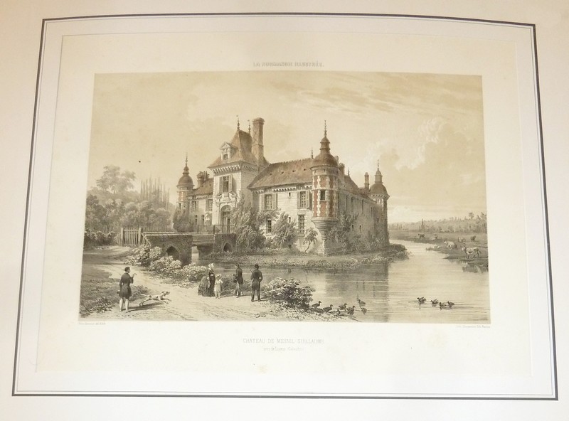 livre ancien - Château de Mesnil-Guillaume prés de Lisieux (Calvados) (Lithographie) - Benoist, Félix