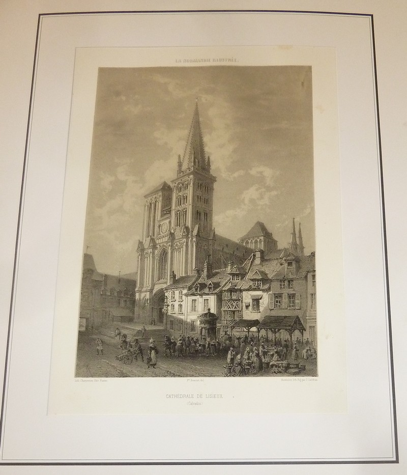 Cathédrale de Lisieux (Calvados) (lithographie)
