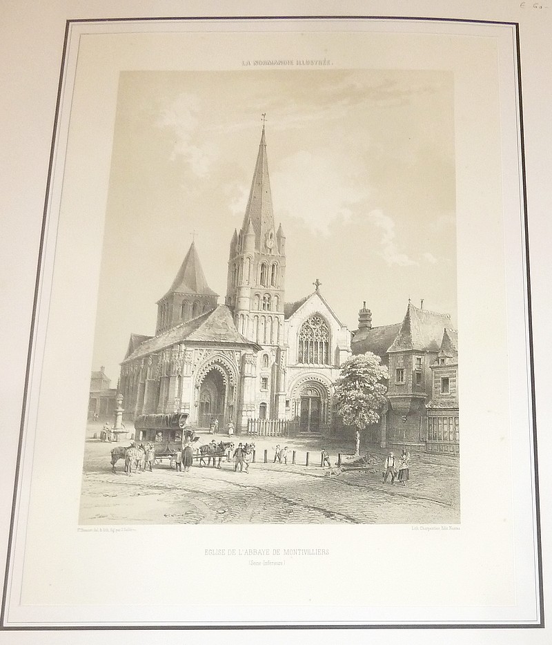 Église de l'Abbaye de Montivilliers (Seine-Inférieure) (Lithographie) - Benoist, Félix