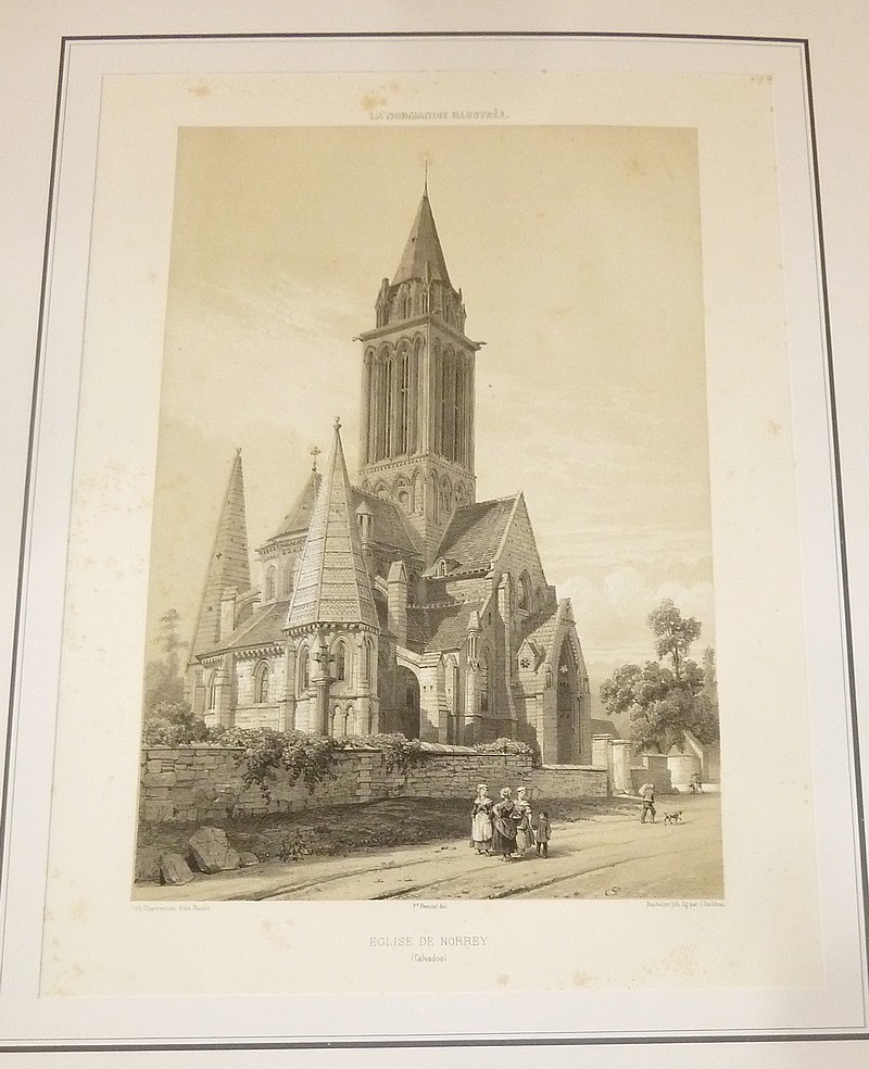 livre ancien - Église de Norrey (Calvados) (Lithographie) - Benoist, Félix