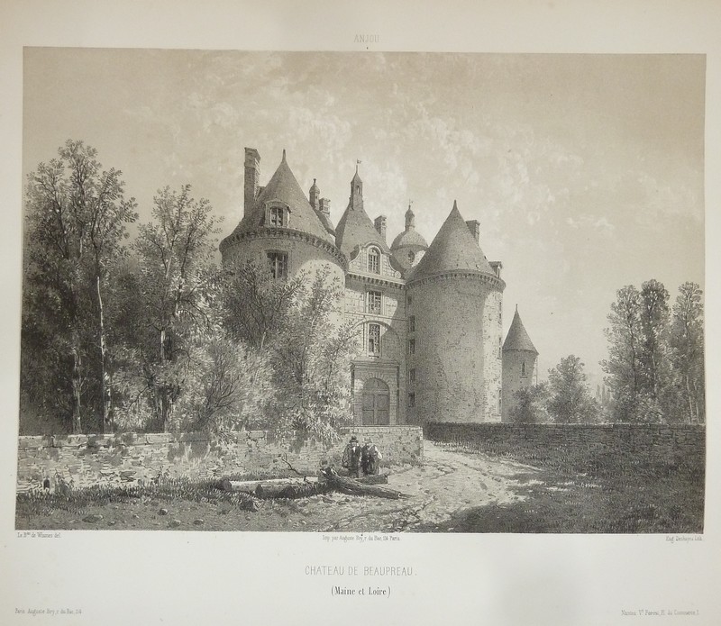 Château de Beaupreau (Maine et Loire) (Lithographie) - Wismes, Baron de