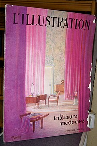 livre ancien - L'Illustration, intérieurs modernes, 1933 - L'Illustration