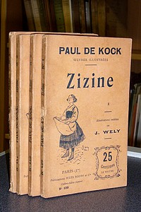 livre ancien - Zizine (4 volumes) - de Kock, Paul