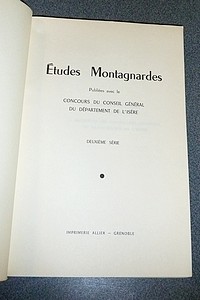 Études Montagnardes. Deuxième série
