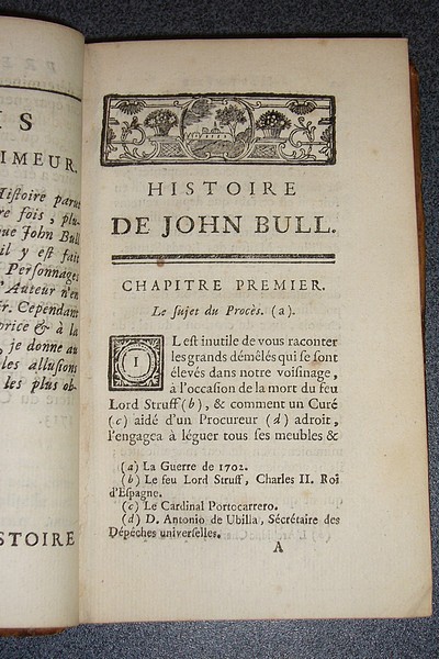 Le Procès sans fin ou l'histoire de John Bull, publiée sur un manuscrit trouvé dans le Cabinet du fameux Sire Humfroy Poleworth, en l'année 1712